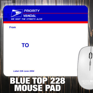 MOUSE PAD BLUE TOP 228