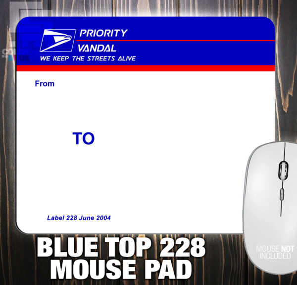 MOUSE PAD BLUE TOP 228