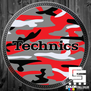 TECHNICS CAMO RED SLIPMATS – PAIR